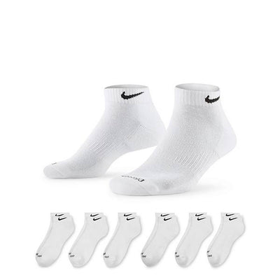 Kişi Nike 6 Cüt Hər Gün Plus Yastıqlı Aşağı Kəsilmiş İdman Corabı