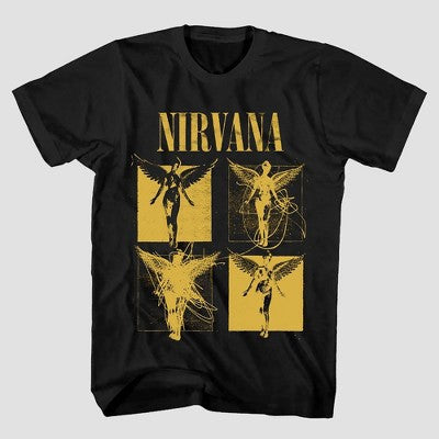Merch Traffic Nirvana Kişi Qısa Kollu Qrafik T-Shirt Qara L