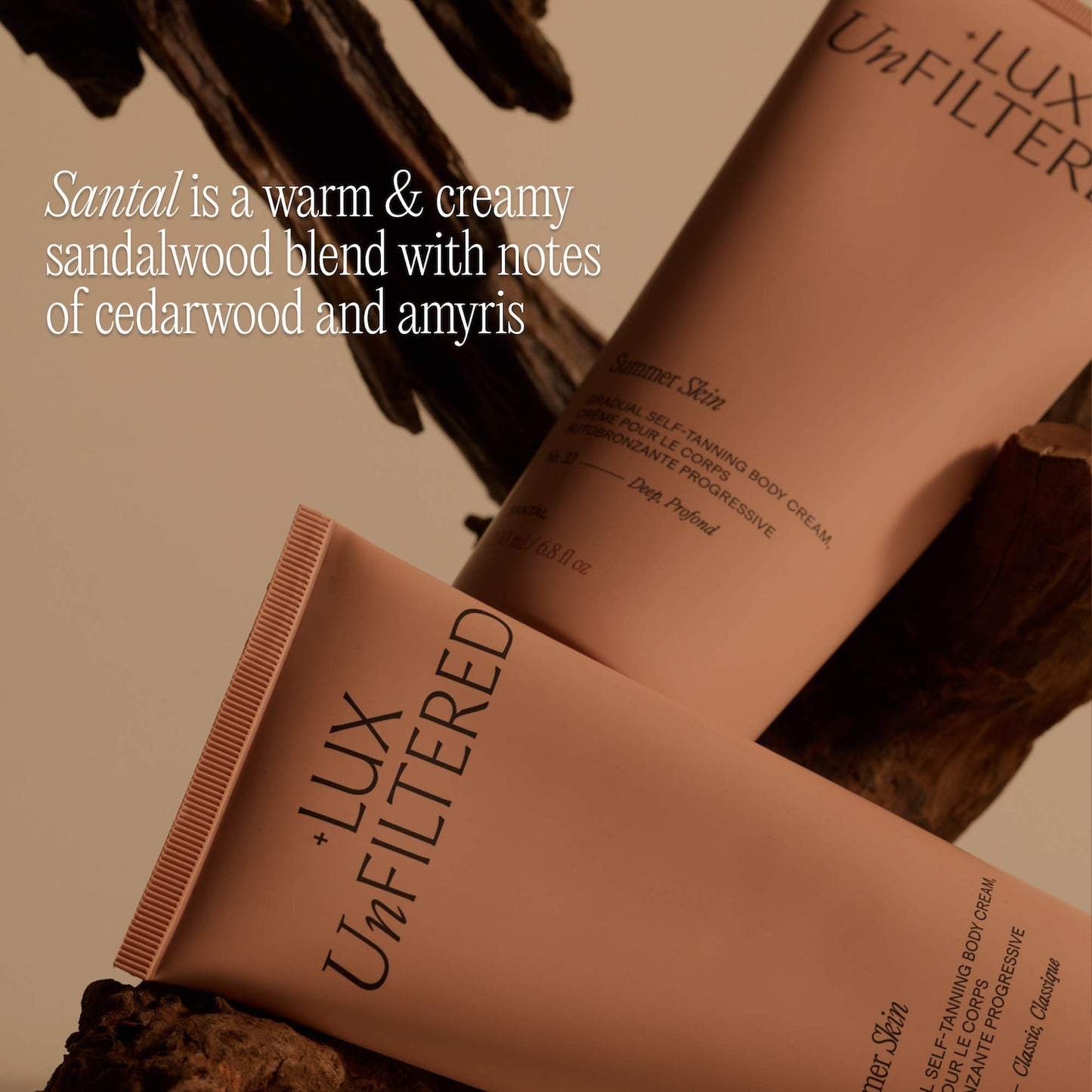 Lux Unfiltered Summer Skin Hydrating Gradual Self-Tanning Body Cream Sandalwood