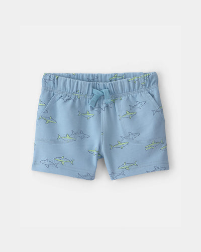 Carter's Oğlan Uşağı Shark Fransız Terry Şortları - Mavi