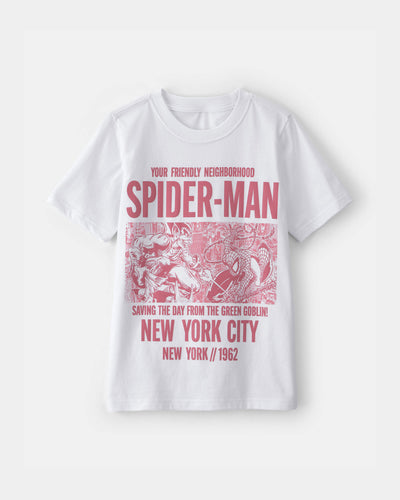 Carter's Oğlan Marvel Spider-Man Qrafik Köynəyi - Ağ