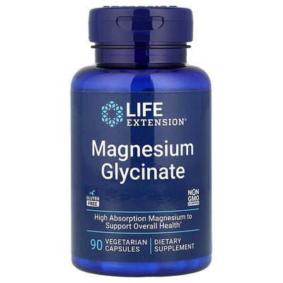 Life Extension Magnesium Glycinate 90 Veqetarian Kapsul 105 Mg