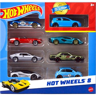 Hot Wheels Avtomobil və Yük Maşınları Dəsti 1 Eksklusiv Avtomobillə - 1:64 Miqyas - 8 Əd