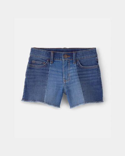 OshKosh B'gosh Qız Uşaq Rəngli Cins Şorts - Tünd Yuyunmuş