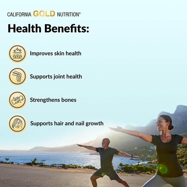 California Gold Nutrition Collagenup Hidrolizə Edilmiş Dəniz Kollagen Peptidləri Hialuron Turşusu və C Vitamini ilə Dadlantırılmamış 1