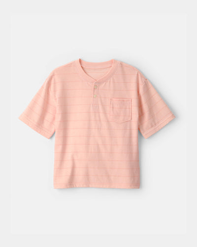 OshKosh B'gosh Oğlan Çizgili Henley Köynəyi - Narıncı