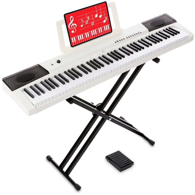Best Choice Products 88 Klavişli Tam Ölçülü Rəqəmsal Pianino Ağ