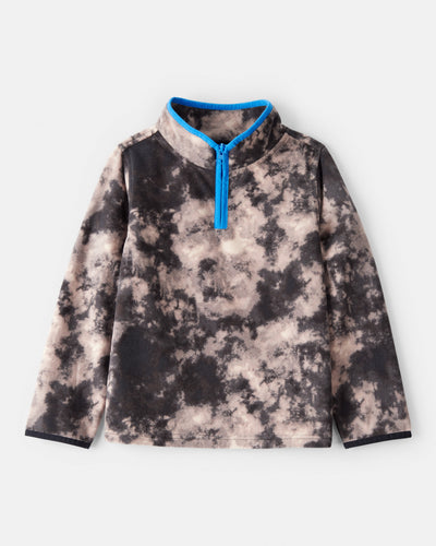 Carter's Oğlan Tie Dye Microflisi Yarım Fermuarlı Bluza