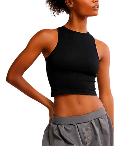 FREE PEOPLE Hayley Racerback Brami Kəsilmiş Üst