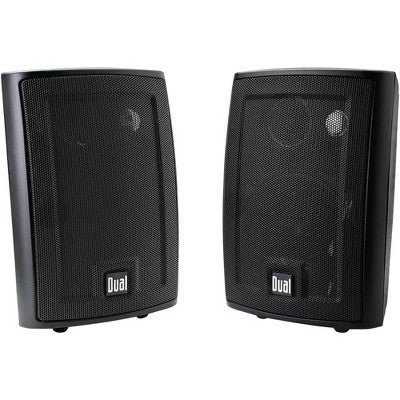 Pyle Home Dual Electronics Qara 4 İnç 3-Yollu Yüksək Performanslı Açıq Hava və Daxili Dinamiklər