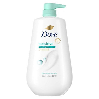 Dove Sensitive Skin Badı Yuma Vasitəsi Yumuşaq Dəri üçün 30.6 fl oz