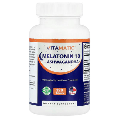 Vitamatic Melatonin 10 Ashwagandha 120 Tablet