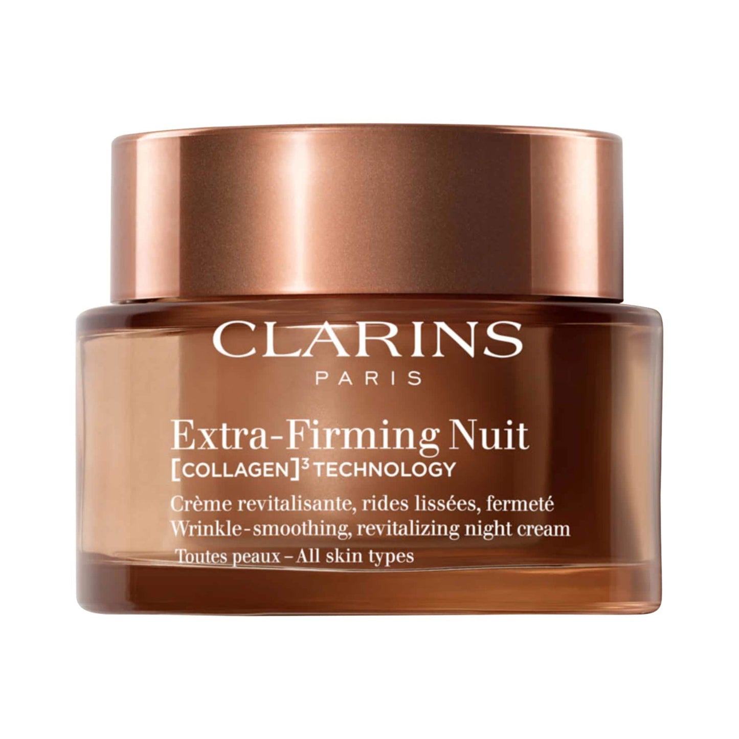 Clarins Extra-Firming Night Refillable Moisturizer Collagen Polypeptide və Niacinamide ilə
