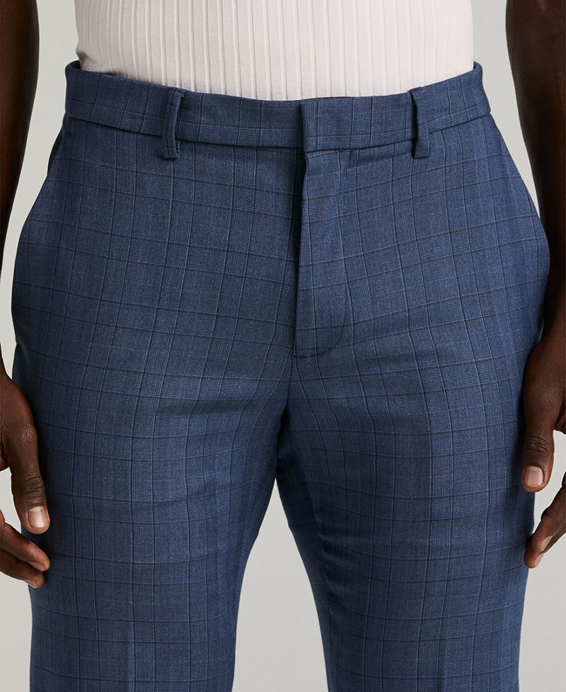 Perry Ellis Portfolio Kişi Dar Oturuşlu Gripper Bel Formal Şalvar