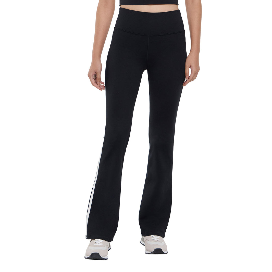 GapFit Qadın Flare Legging Piping Detaylı Qara