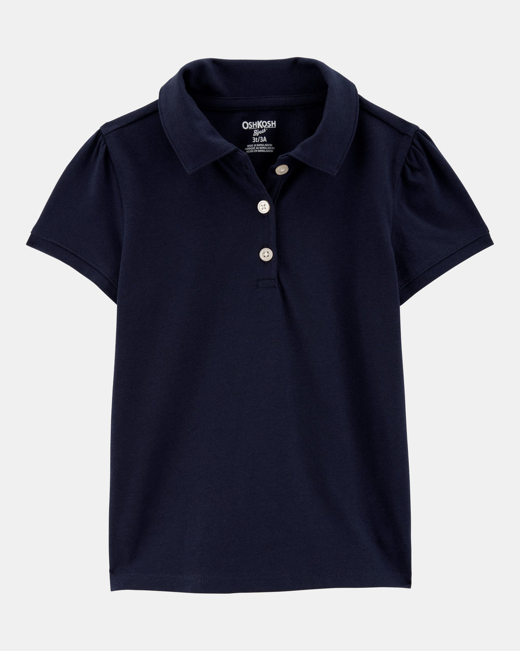 OshKosh B'gosh Uşaq Pique Uniform Polo Köynəyi - Tünd Mavi
