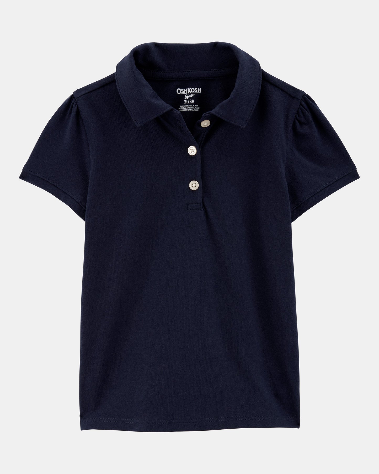 OshKosh B'gosh Uşaq Pique Uniform Polo Köynəyi - Tünd Mavi