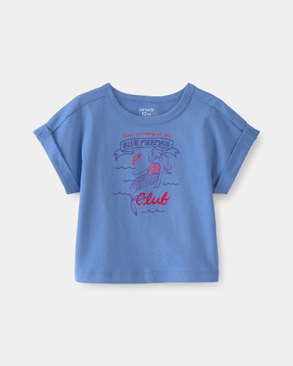 Carter's Qız Uşaq Siren Bluzası - Mavi