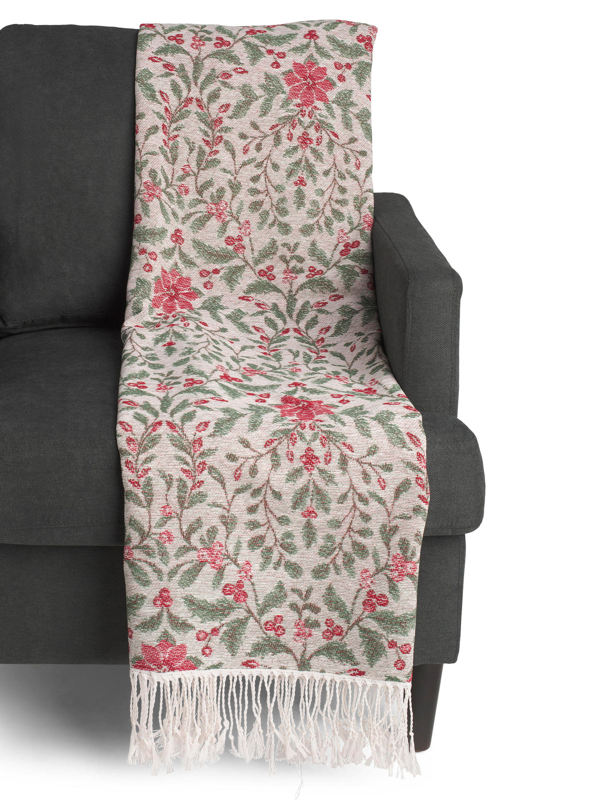 MARTHA STEWART Poinsettia Çiçəkli Toxunuş Atması
