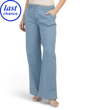 BEBE Easy Denim Slacks Qadın Cins Şalvarı