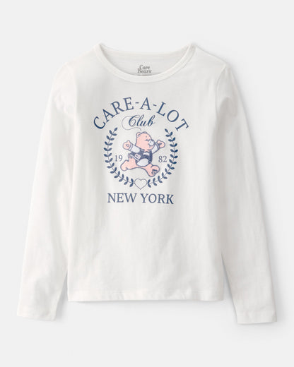 Carter's Girls Care Bear Uzun Kollu Üstlük - Ağ