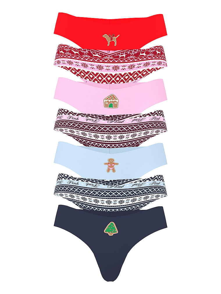PINK 7-Paket Göz Aparan Tanga Tişört