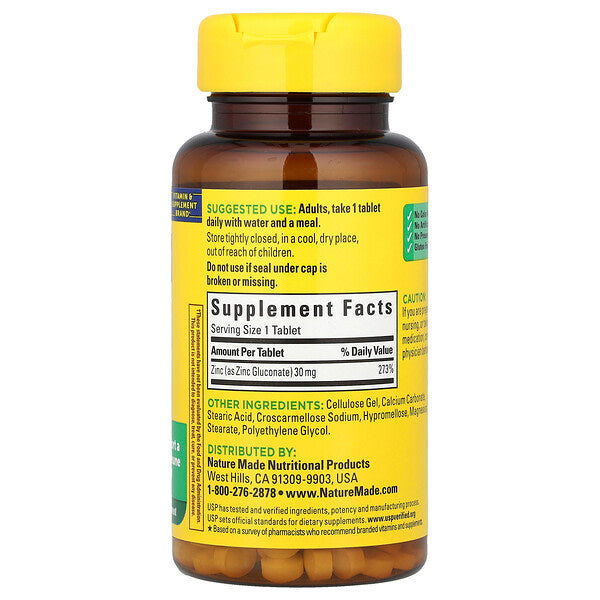 Nature Made Çinko 30 Mg 100 Tablet