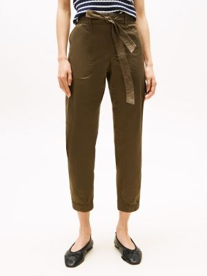 Tommy Hilfiger Kəmər Bağlı Cargo Jogger, Ordu Yaşıl