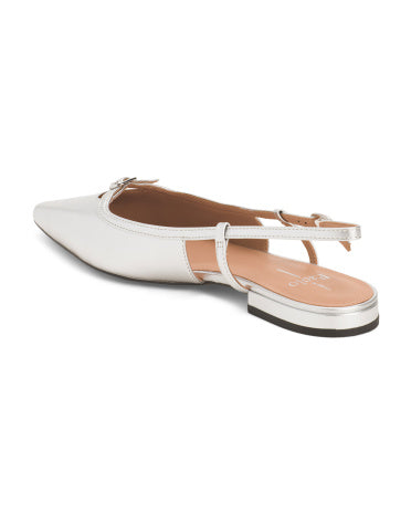 LINEA PAOLO Leather Cassidy Slingback Flats
