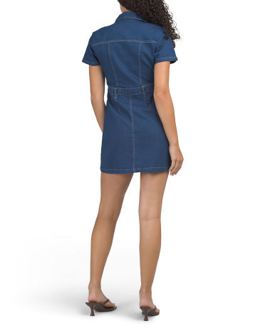 BEBE Denim Köynək Geyim Çivili Tərəflərlə