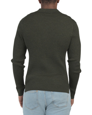 NN07 Wool Paul Uzun Tərəfli Sweater Polo