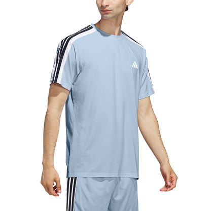 adidas Kişi 3-Stripes Köynəyi, Yaşıl, Small