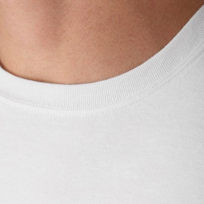 Hanes Kişi Pamuk Stretchli Crewneck Köynəyi - Ağ L