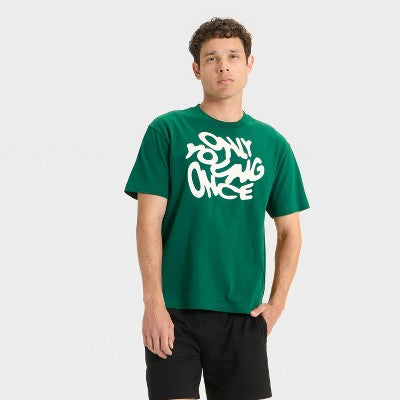 Original Use Kişi Qısa Tərəfli T-Shirt Yaşıl L