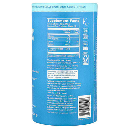 Vital Proteins Kollagen Peptidləri Ləziz Olmayan 10 Oz 284 G YoxYox