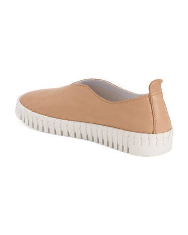 RIZZOLI İtaliyada Hazırlanmış Dəri Slip-On Krossovka