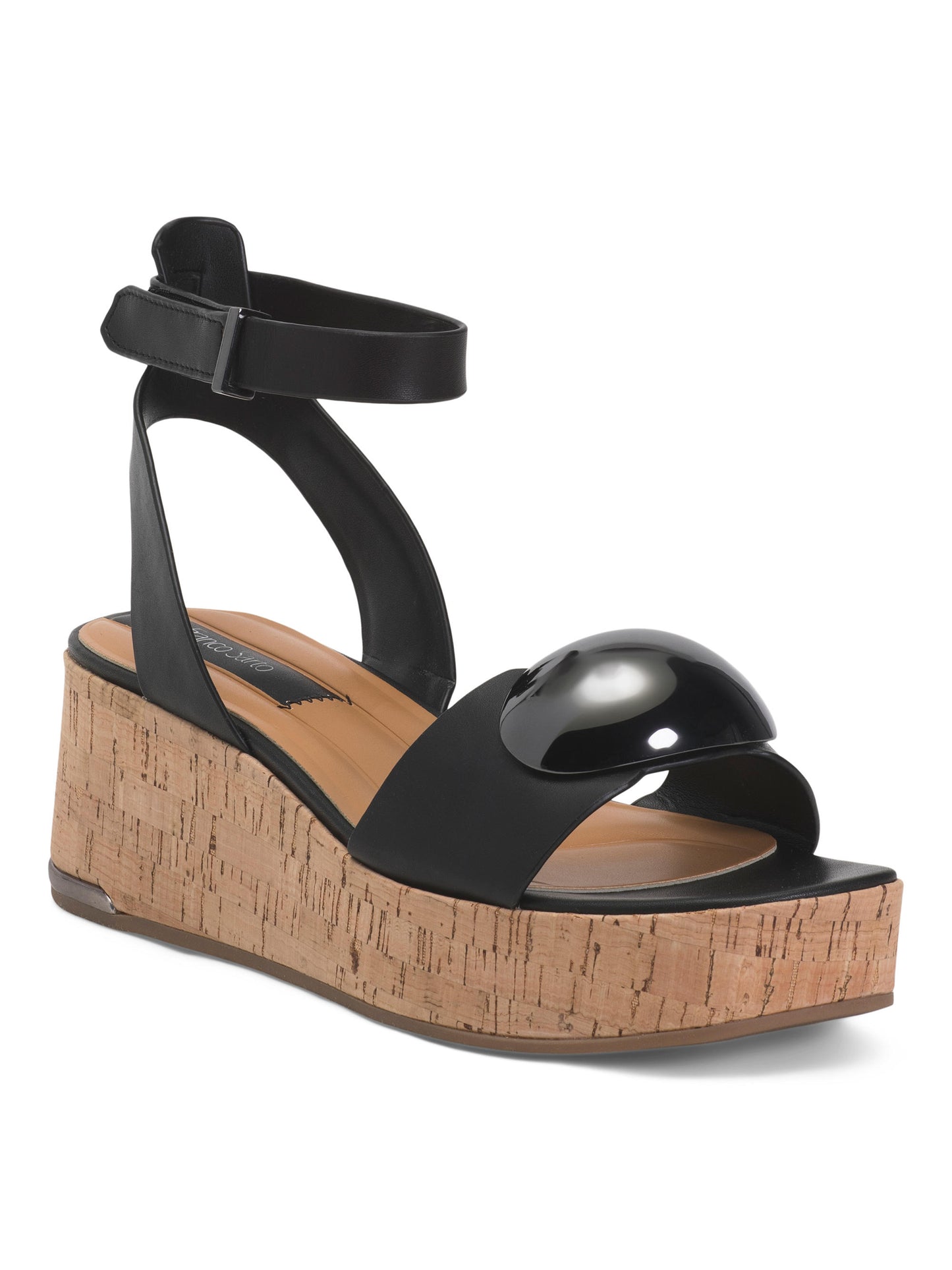 FRANCO SARTO Leather Taysha Topuqlu Sandal