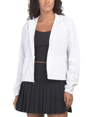 LAURA ASHLEY Zip Up Short Windbreaker Jacket Qadın Gödəkçəsi