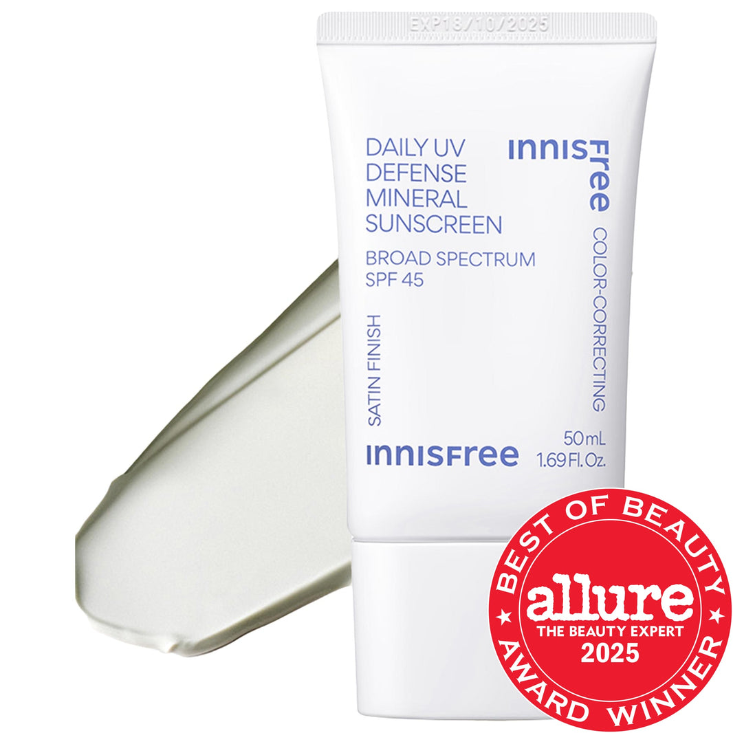 innisfree Daily UV Mineral Koreyan Günəş Kremi SPF 45 Hialuron Turşusu ilə Üz və Bədən üçün