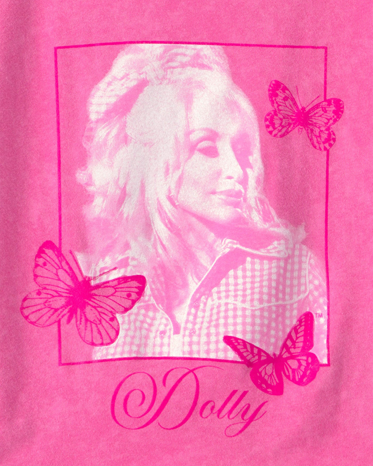 OshKosh B'gosh Qız Dolly Parton Qrafik Köynəyi - Çəhrayı