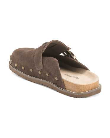 CUSHIONAIRE Suede Bronco Dırnaqlaşdırılmış Kloq Ayaqqabısı