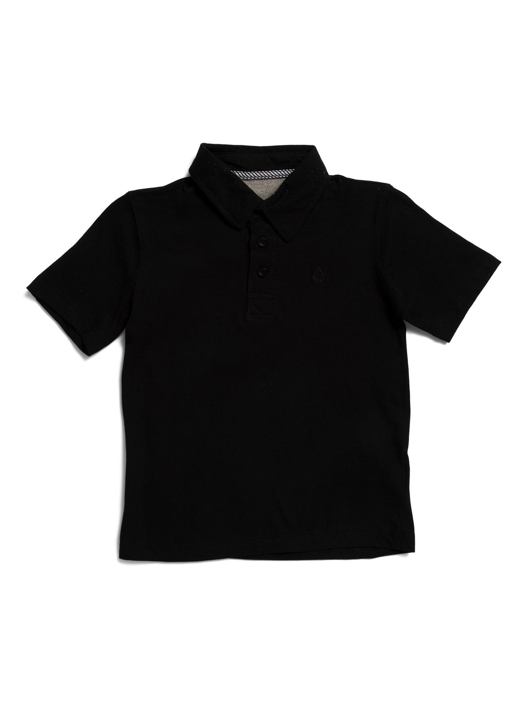 VOLCOM Wowzer Kiçik Oğlan Qara Qısa Tərəfli Polo