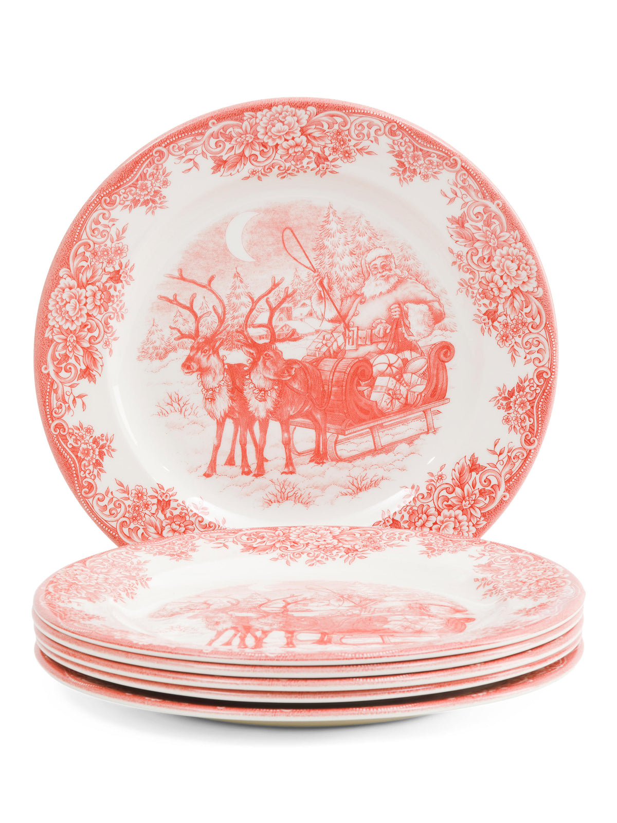 ROYAL STAFFORD 6 Ədəd Santa Kəpənəyi Süfrə Boşqabı