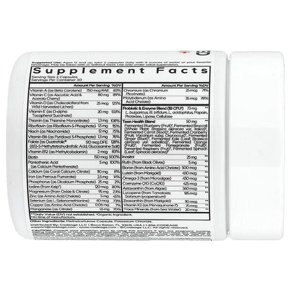 Codeage Teen Fermented Multivitamin 60 Bitki Kapsulu