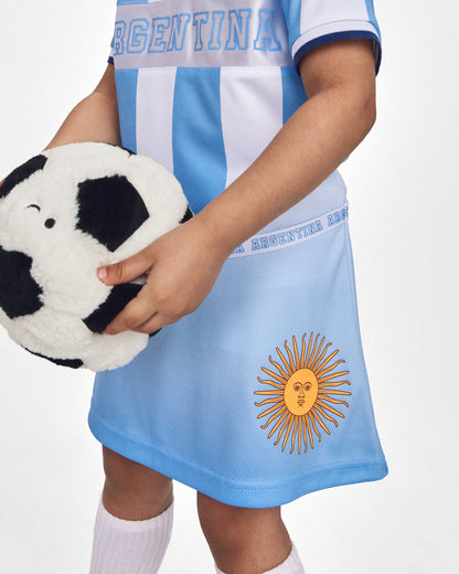 Carter's Qız Umbro Argentina Aktiv Ətəkli Şort - Açıq Mavi/Ağ