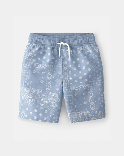 Carter's Oğlan Bandana Çiçəkli Yüzme Şortları - Mavi