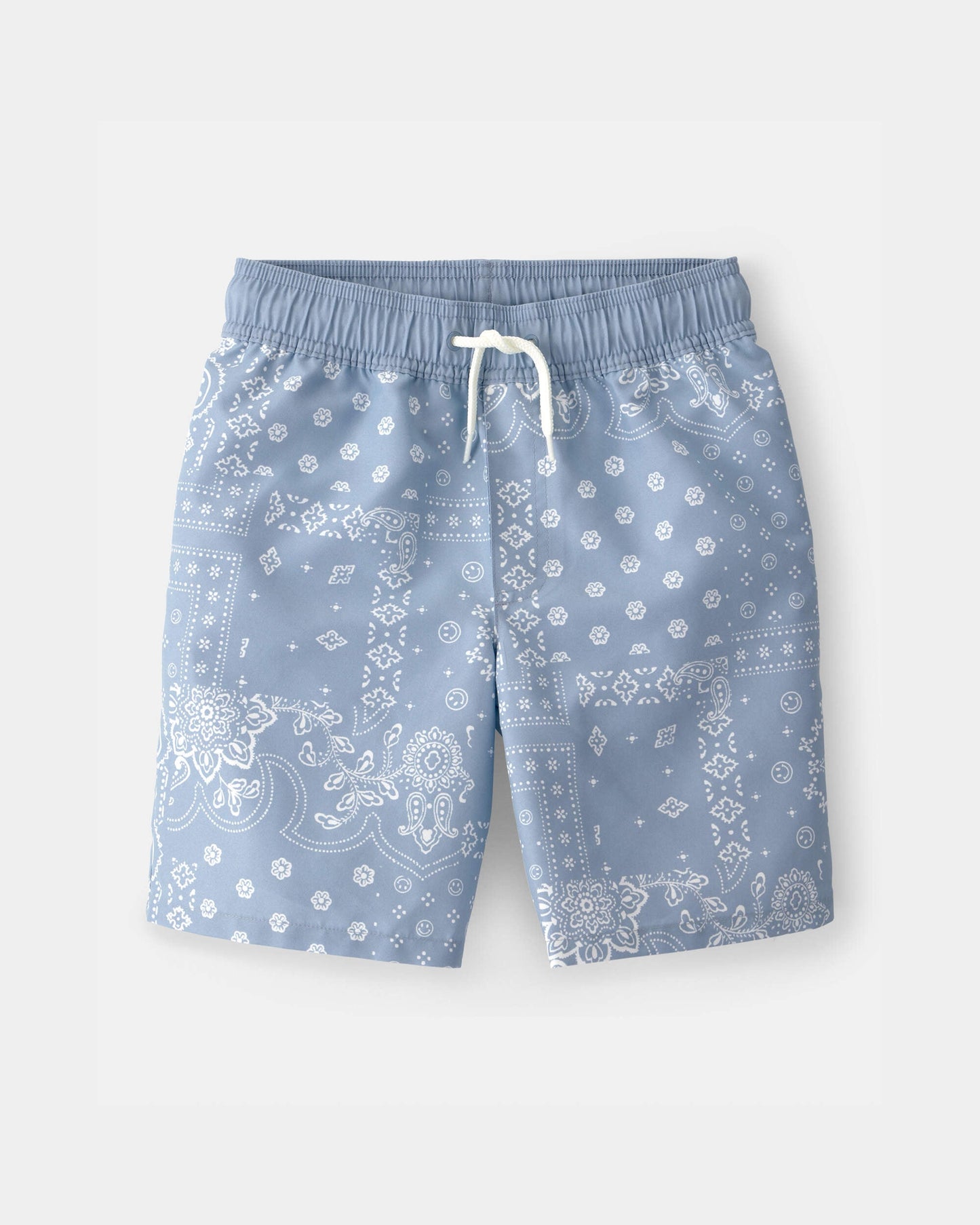 OshKosh B'gosh Oğlan Bandana Çiçəkli Yüzüş Şortları - Mavi