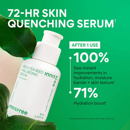 innisfree Yaşıl Çay Hialuron Turşusu + Niacinamid Doldurula Biləsi Serum