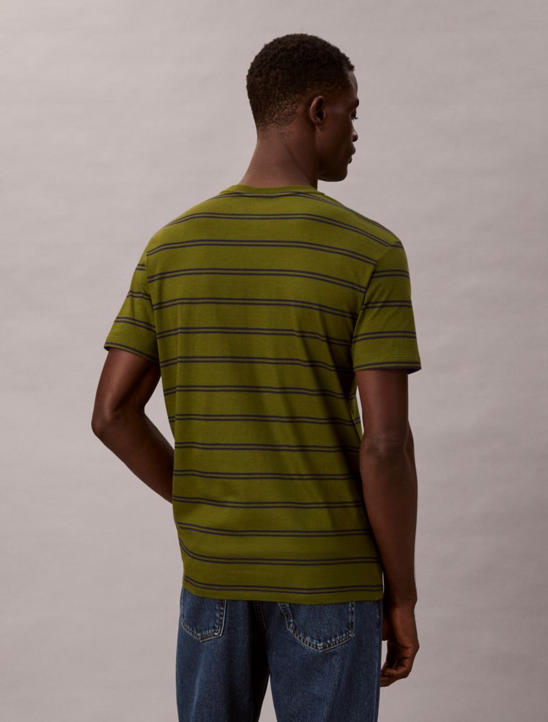 Calvin Klein Liquid Touch Stripe Crewneck Köynək