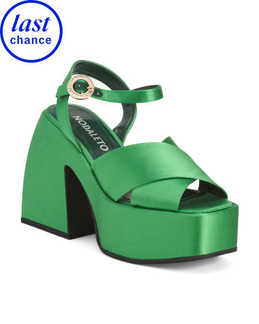 NODALETO Made In Portugal Bulla Joni Platformalı Sandal